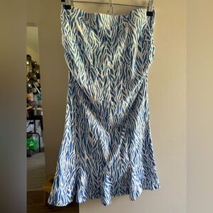 Target X Diane von Furstenberg Blue and White Zebra Print Dress